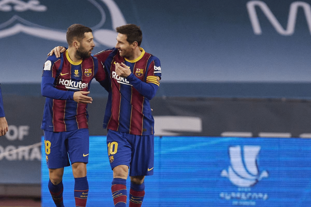 Lionel Messi avec Alba