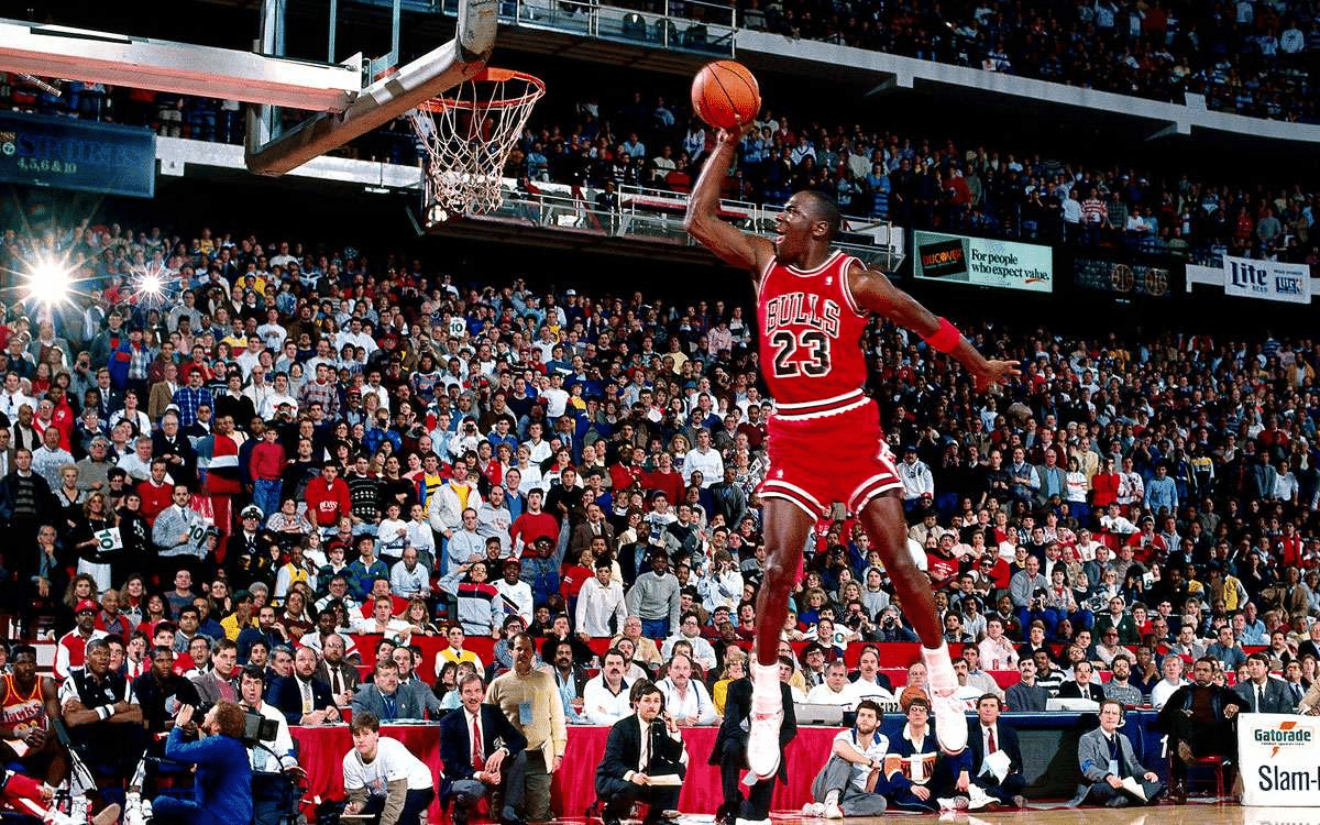 l'athlète Michael Jordan