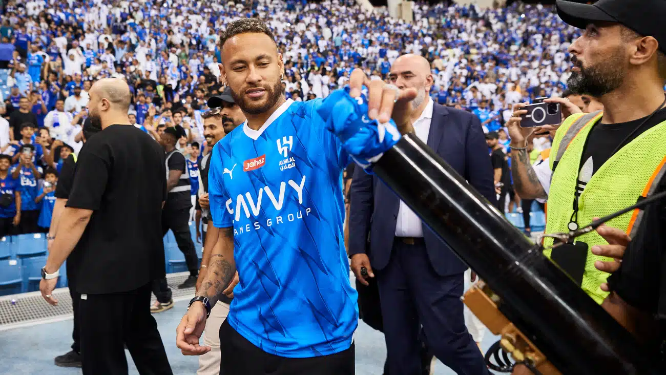 la presentacion de neymar con el al hilal en arabia saudi