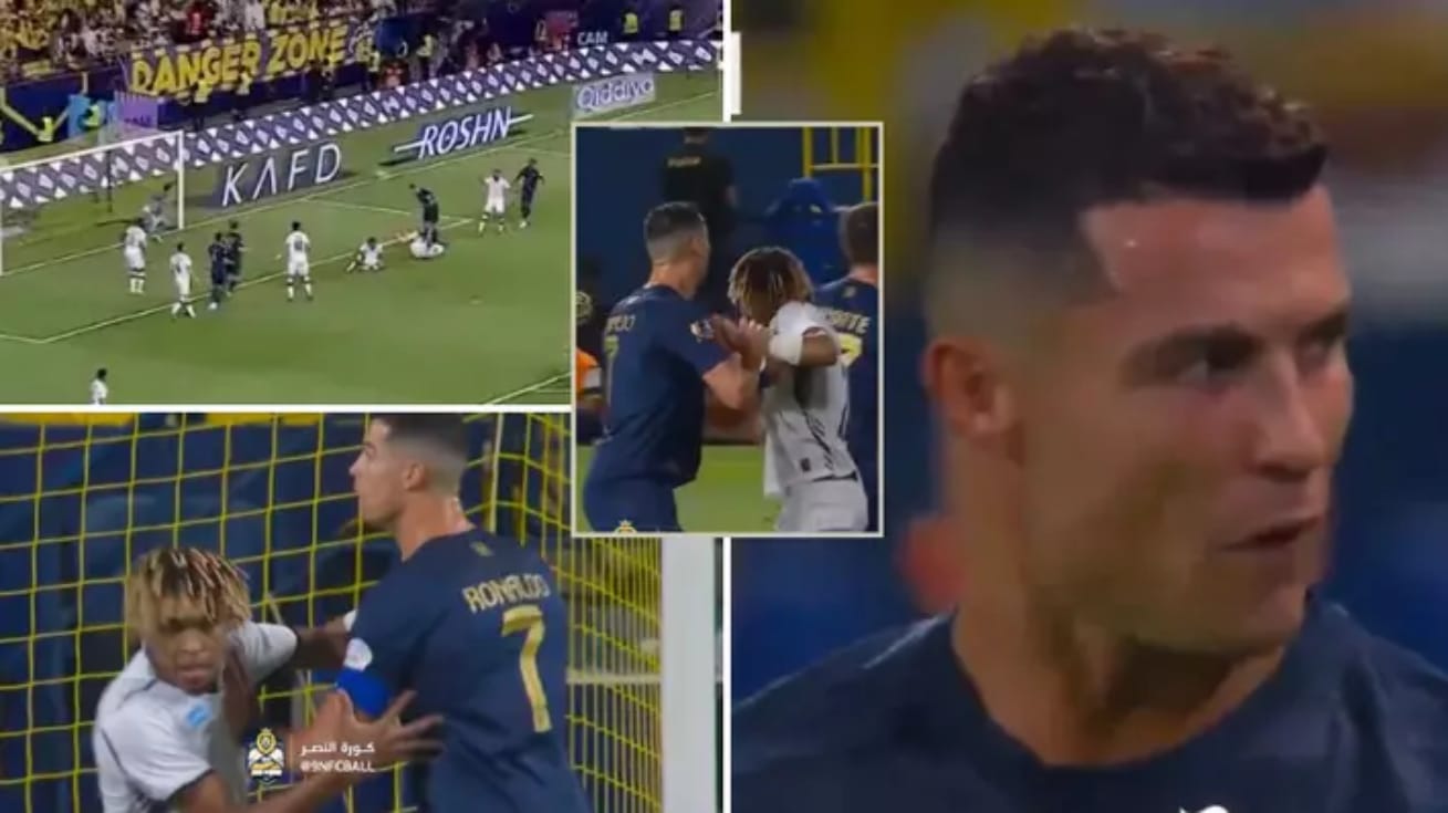 Cristiano Ronaldo est furieux de s’être vu refuser un triplé en première mi-temps par une décision incroyablement sévère