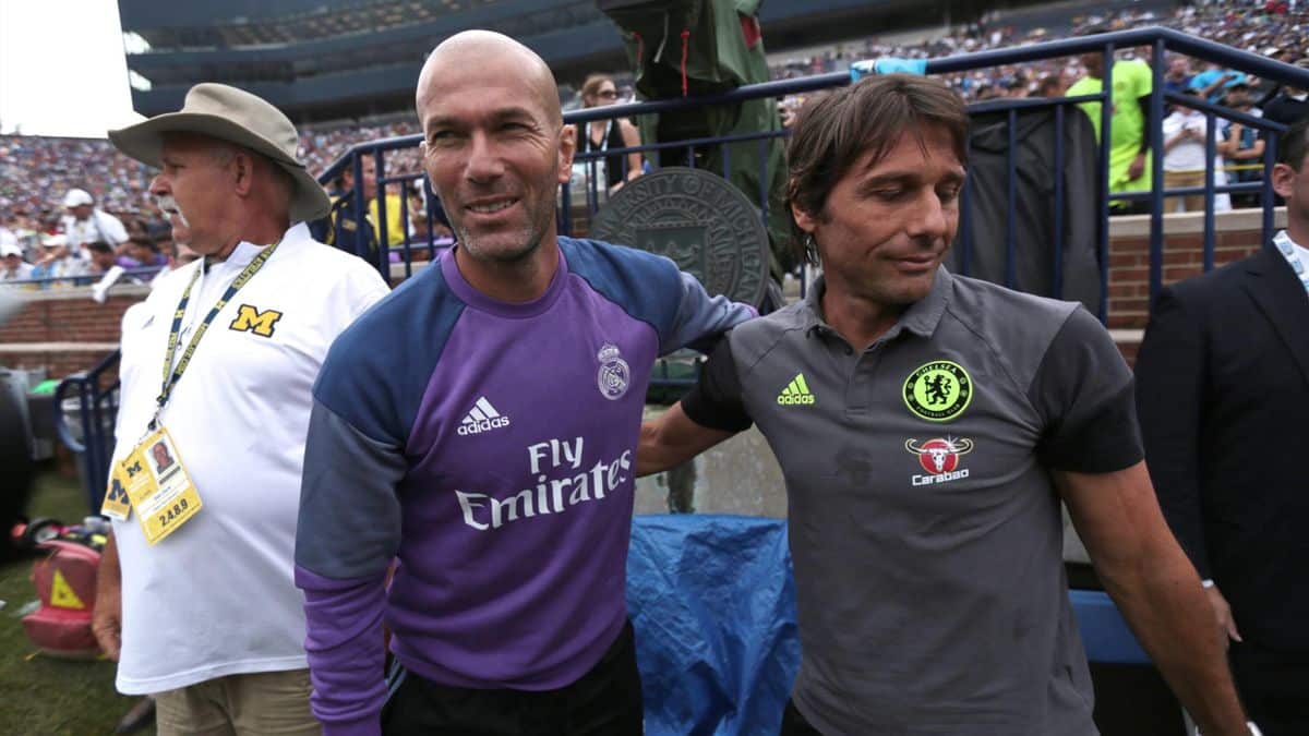 Zidane, Conte et 6 autres entraîneurs européens actuellement au chômage