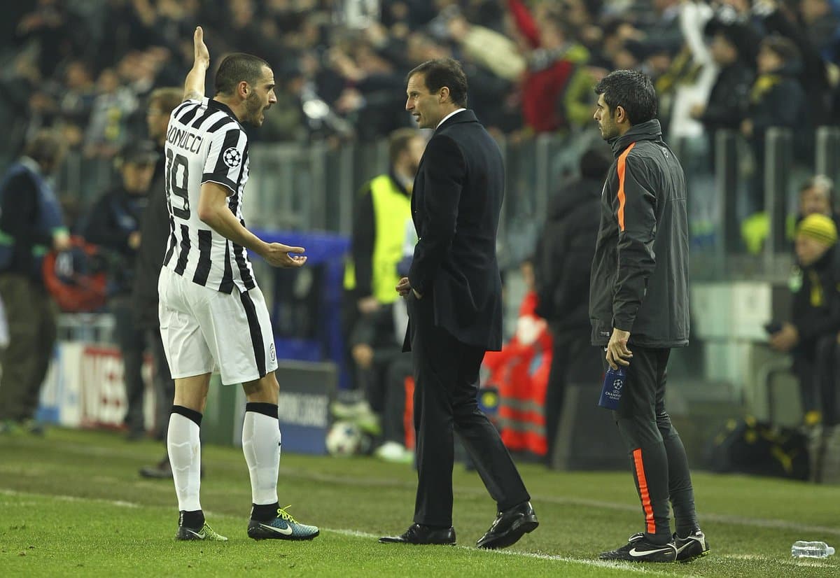 Bonucci et Allegri