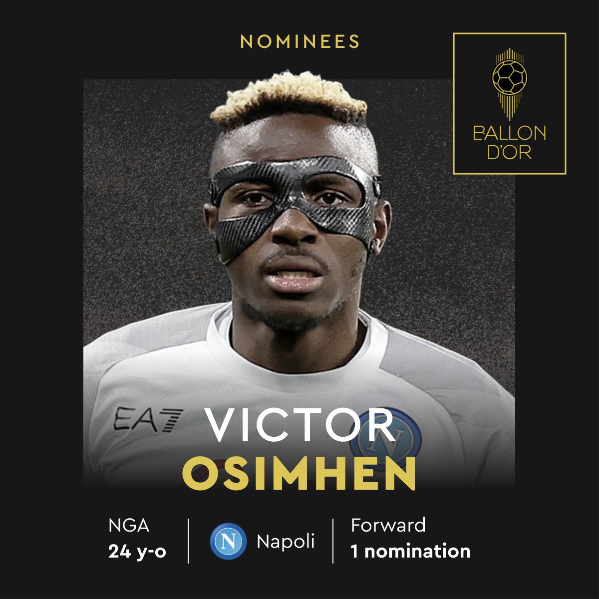 Osimhen, Okocha… Les 8 superstars nigérianes qui ont une fois été nominés au Ballon d’Or