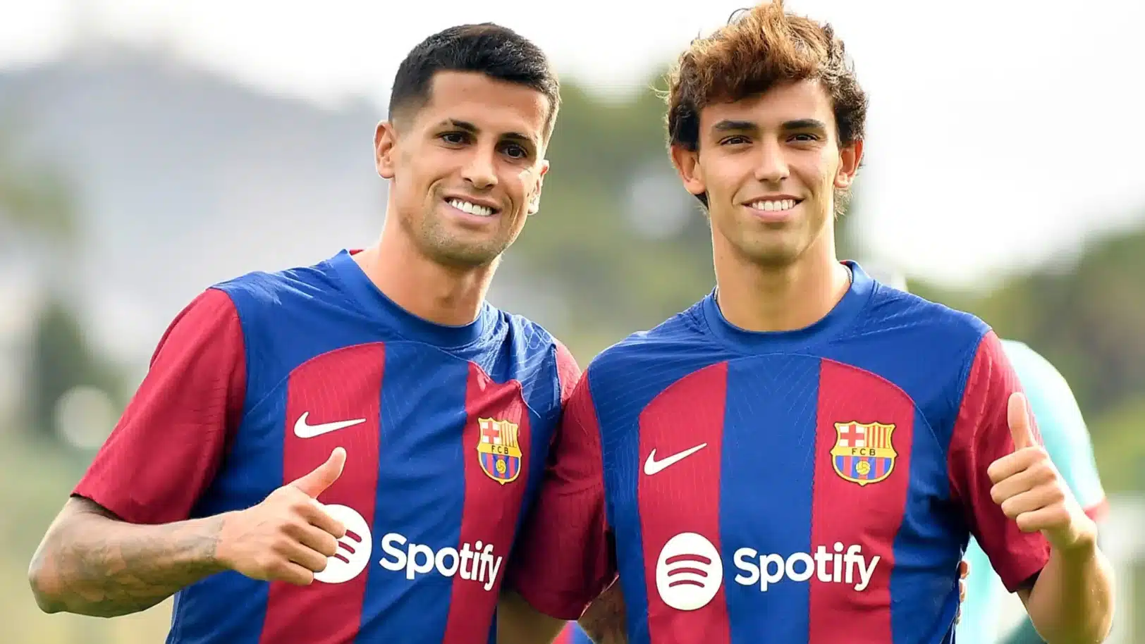 Joao Cancelo et Joao Félix