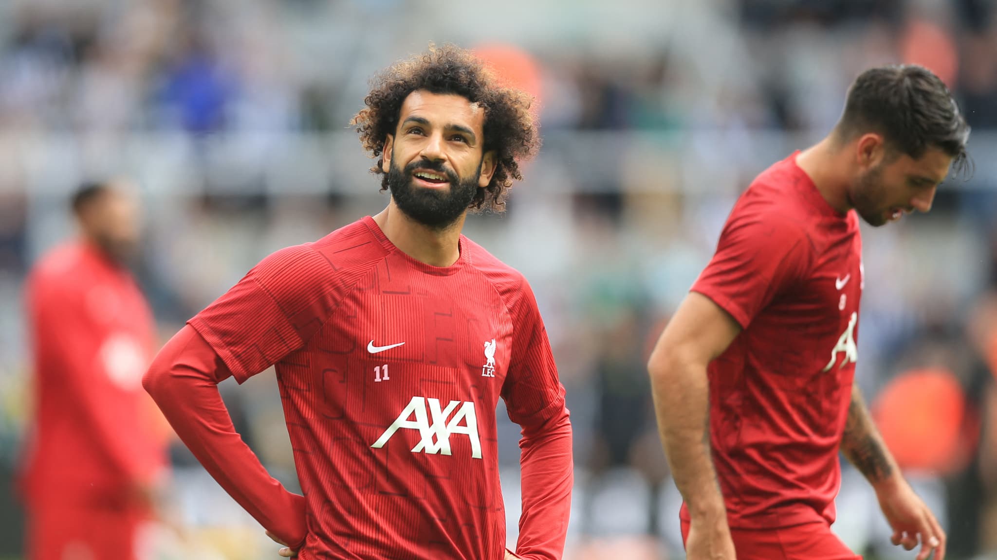 Liverpool l attaquant des Reds Mohamed Salah face a Newcastle le 27 aout 2023 1698756