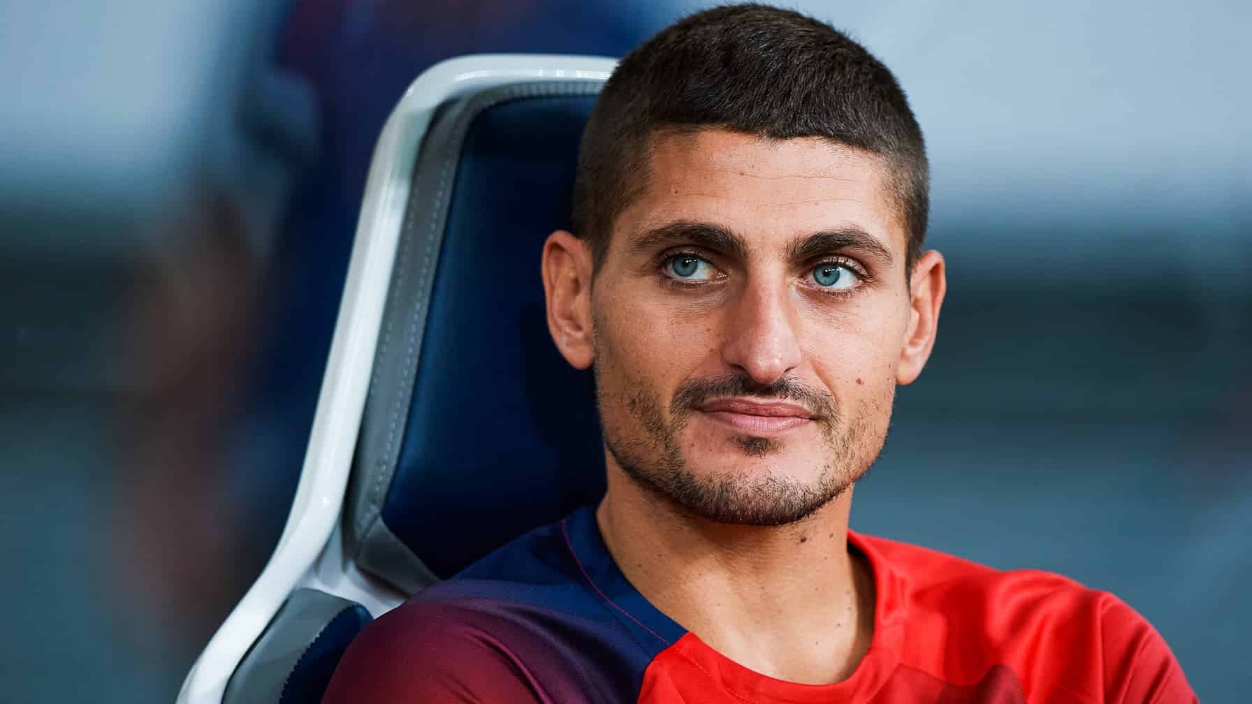 Marco Verratti sur le banc lors de la preparation du PSG 1er aout 2023 1689952