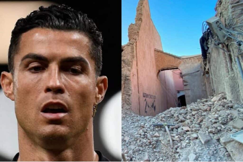 Seisme au Maroc Cristiano Ronaldo a frole le pire video 1024x683 1