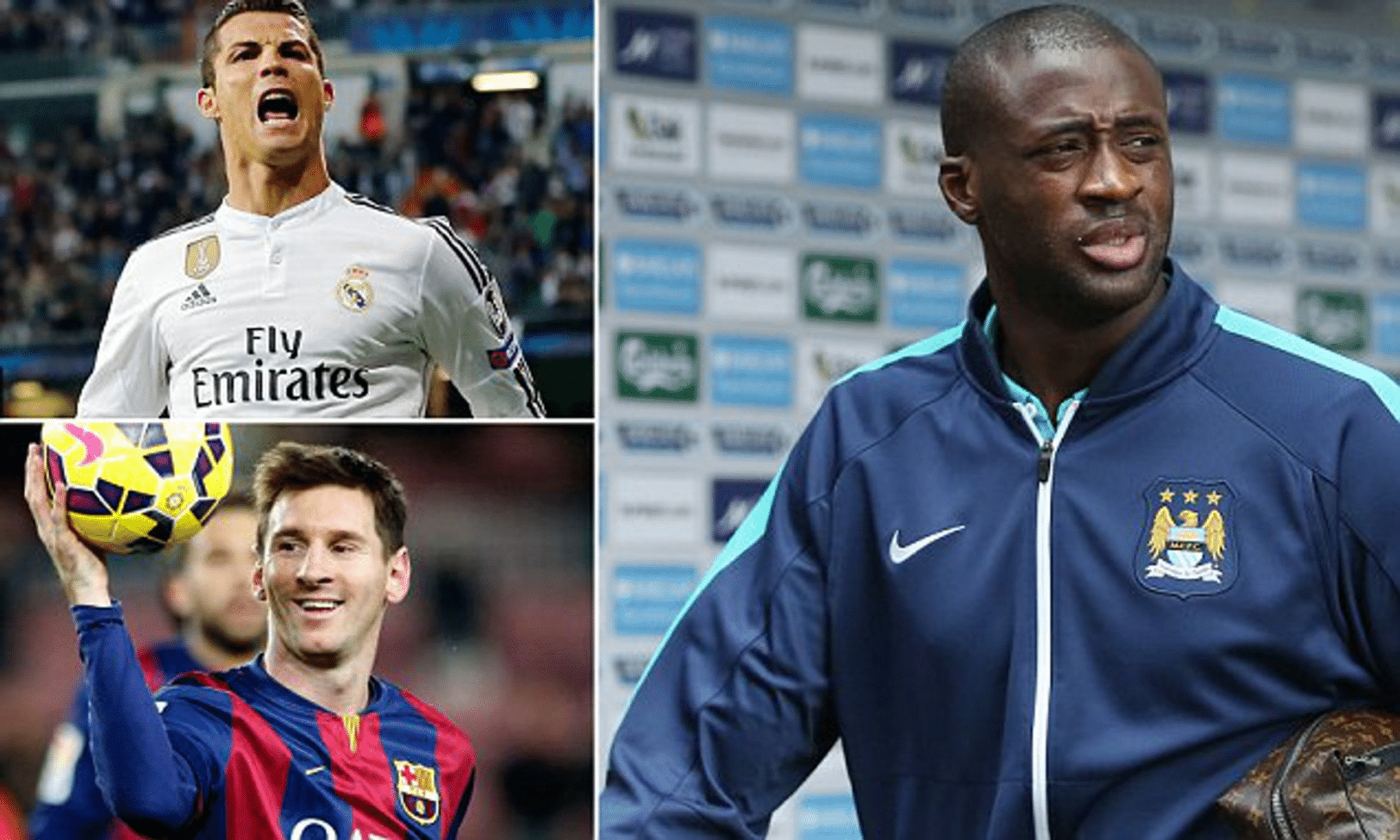 Yaya Touré s'est exprimé sur le débat entre Messi et Ronaldo