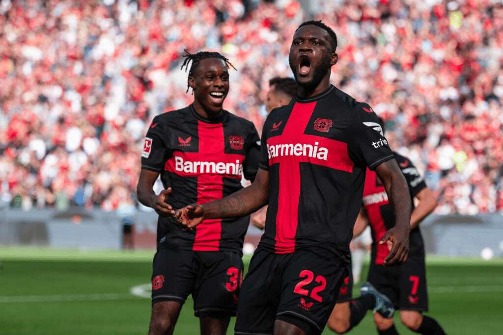 Victor Boniface, a réagi en battant un record vieux de 29 ans en Bundesliga allemande