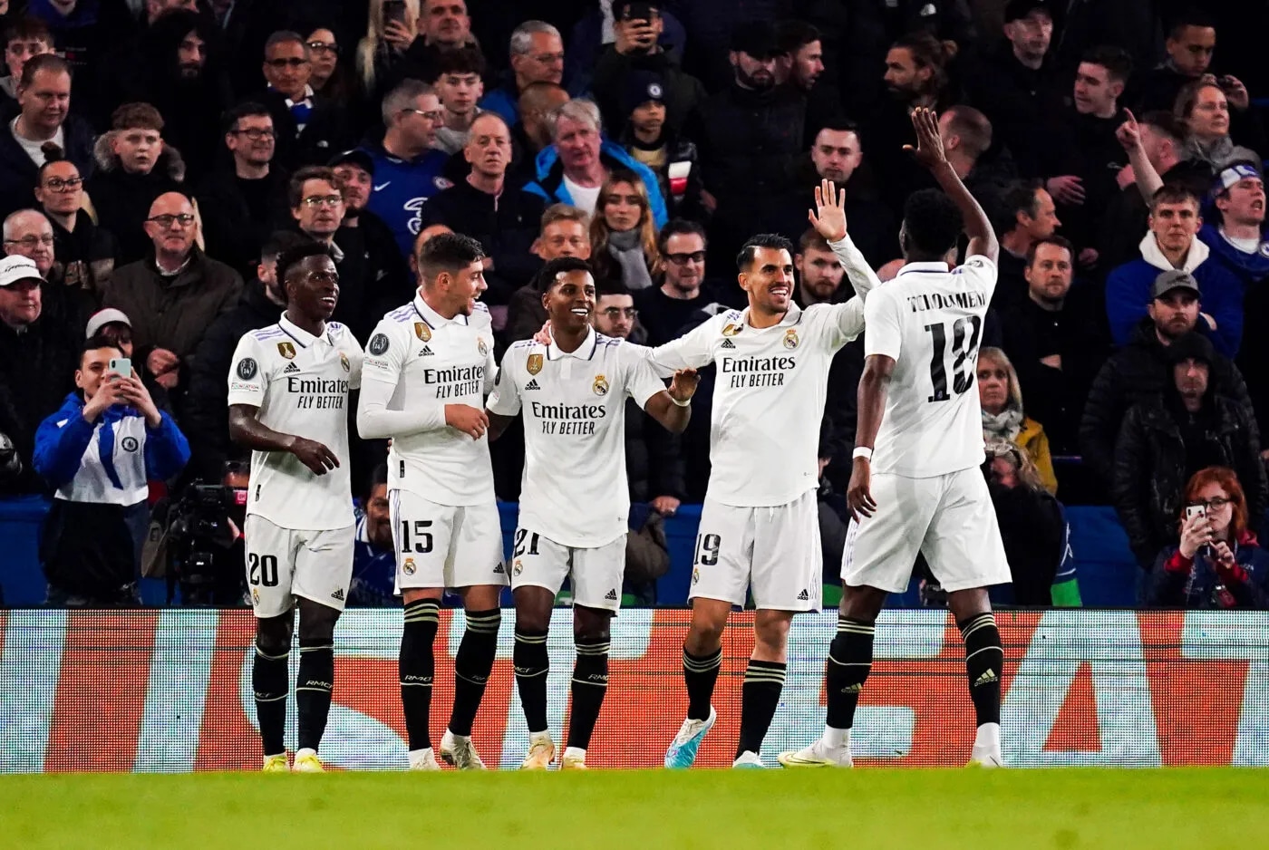 le real madrid en maitrise face a chelsea