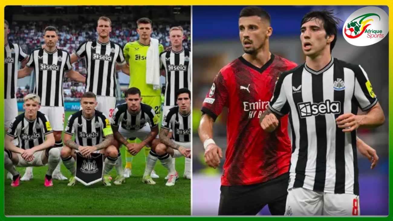 Le règlement de la Ligue des champions a obligé Newcastle à changer de maillot pour le match contre l’AC Milan.