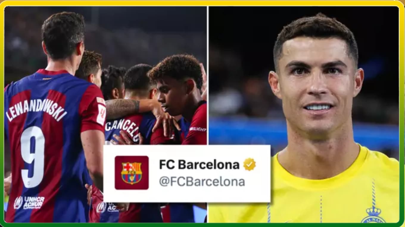 Barcelone partage un message déroutant sur Cristiano Ronaldo avant de le supprimer