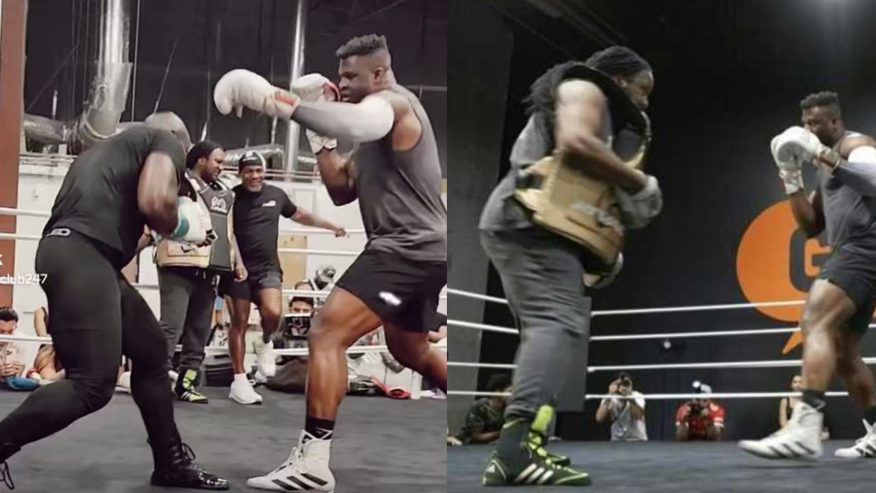 Ngannou s’entraine avec Carlos Takam avant Tyson Fury, les images ne rassurent pas (VIDEO)