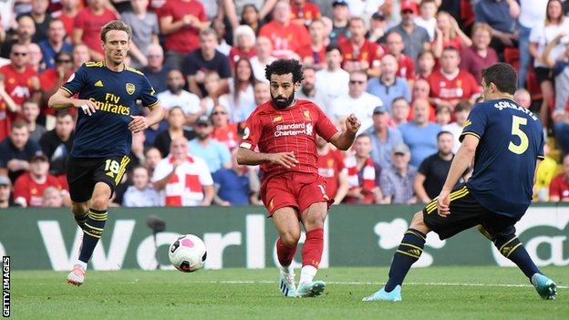 Salah contre Arsenal 