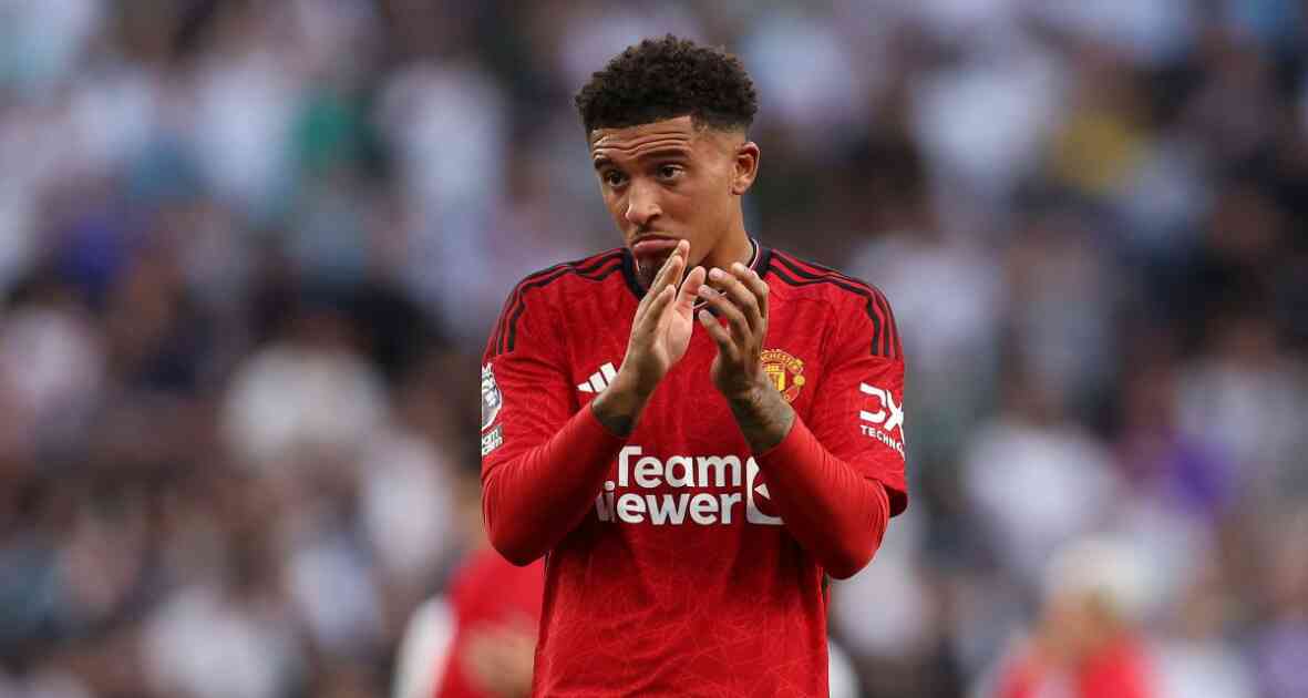 1200 L manchester united en conflit avec ten hag sancho voit une porte se refermer pour son avenir