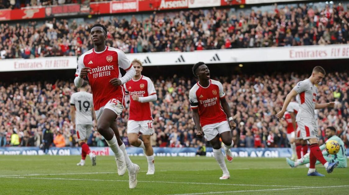 Arsenal explose Sheffield United, les notes des Gunners avec un 9 pour Eddie Nketiah