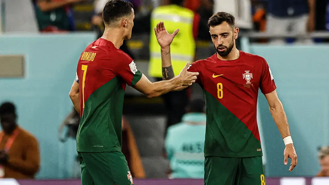 Cristiano Ronaldo Bruno Fernandes Portugal World Cup 2022