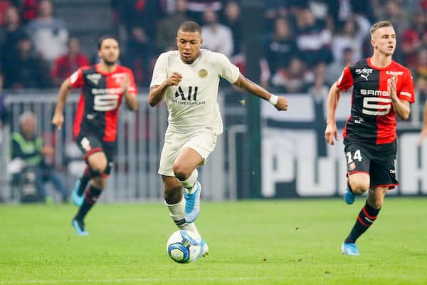 Kylian Mbappe PSG football Stade Rennais 1