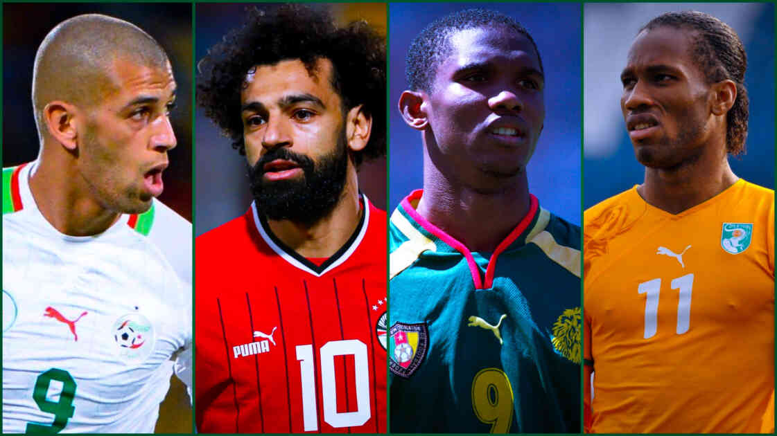 Salah 9è, Eto’o 7è, les 50 meilleurs buteurs africains de l’histoire en sélection