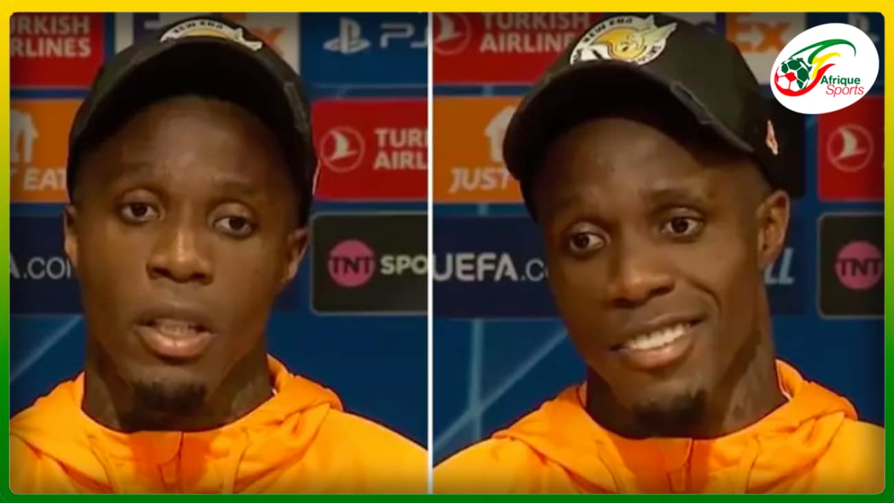 La réaction de Wilfried Zaha à la question de savoir s’il est préoccupé par son échec à Man Utd est sans prix.