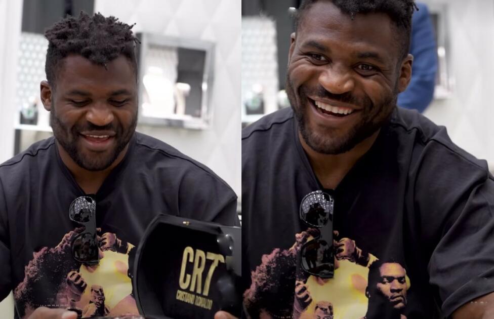 VIDÉO : La réaction affectueuse de Francis Ngannou au gros geste de Cristiano