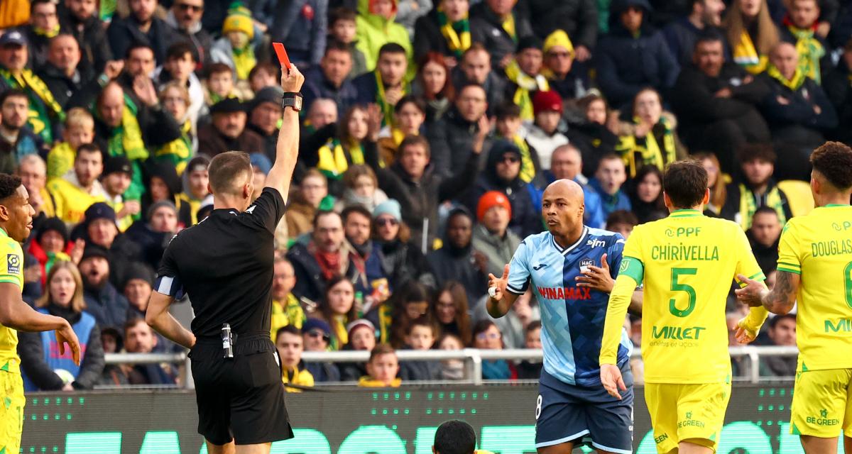 Havre : André Ayew sort enfin du silence après son expulsion express face à Nantes