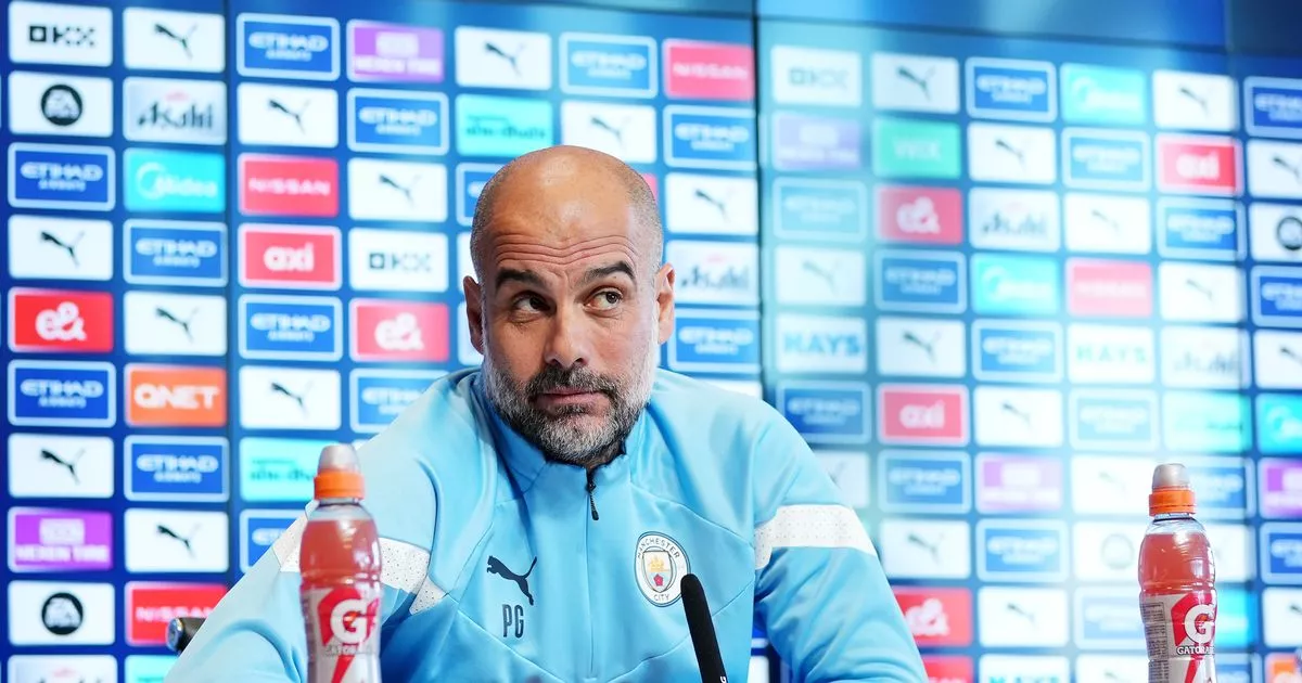 Pep Guardiola en conférence de presse