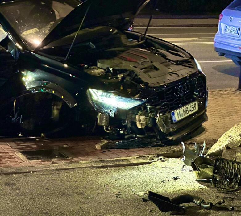 L'état de la voiture de Mario Balotelli après l'accident