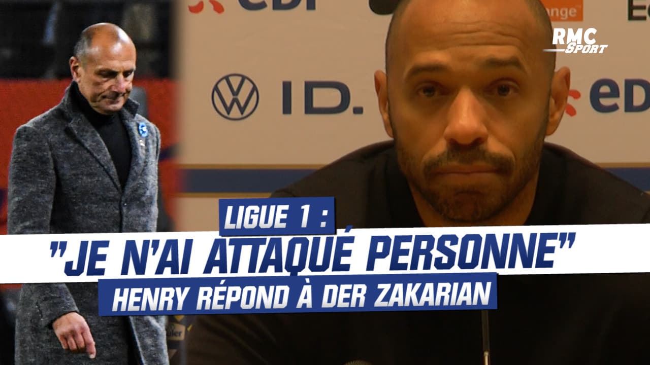 "Je n'ai jamais...", Thierry Henry évite la polémique avec Der Zakarian et se défend 2 Ligue 1 Je n ai attaque personne Henry repond a Der Zakarian 1752143