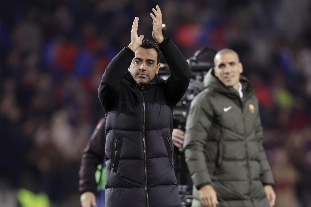 Xavi après le match contre Porto