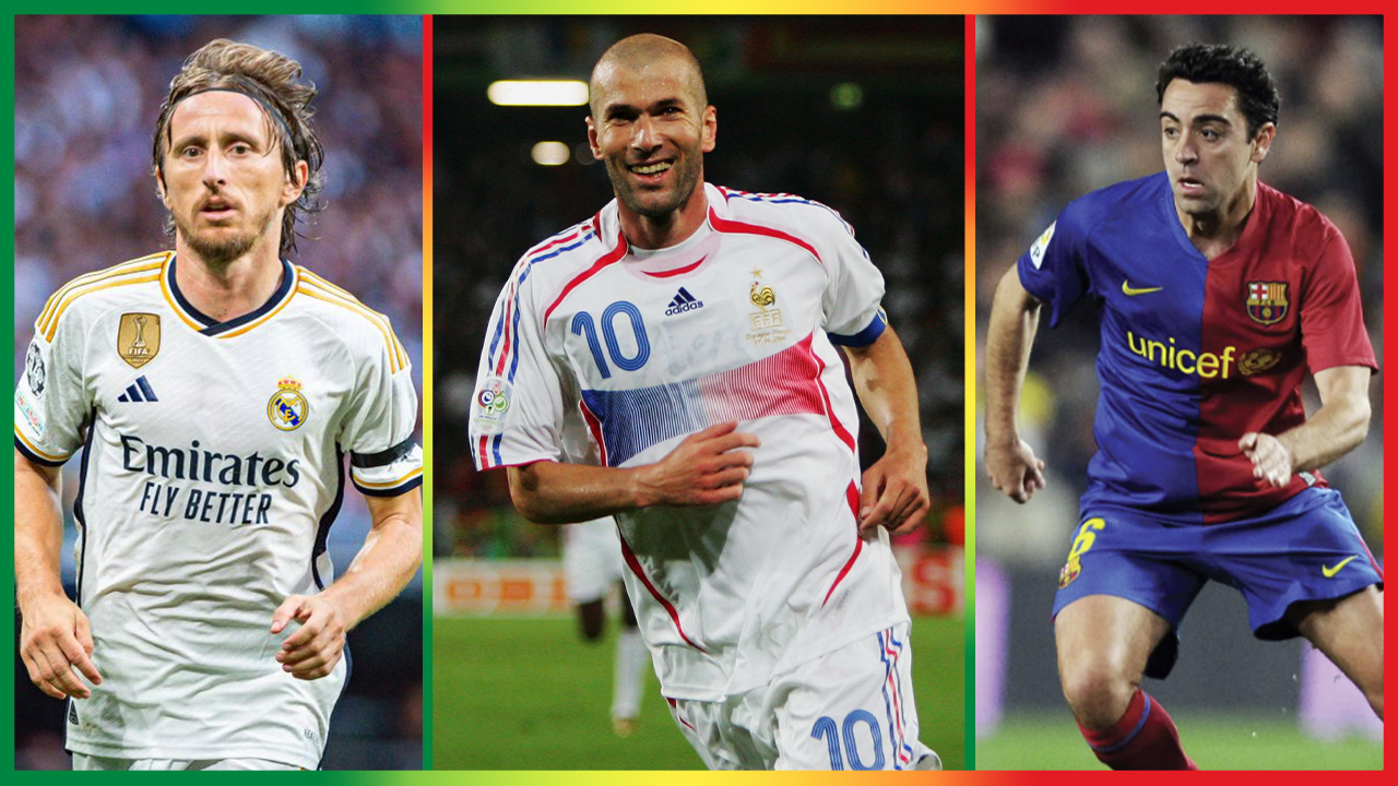 Zidane 2e, Modric 7e… Le top 10 des meilleurs milieux de terrain de l’histoire