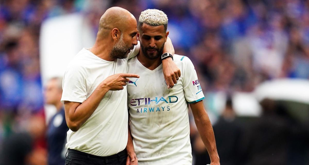 Guardiola et Mahrez 