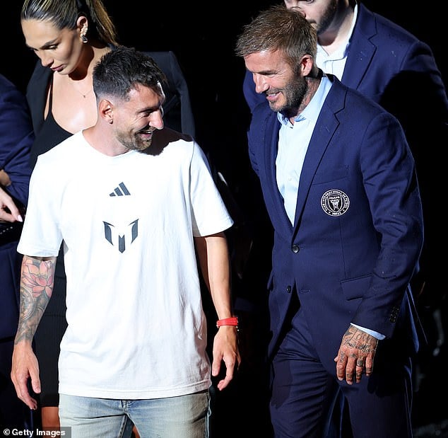 David Beckham Lionel Messi 