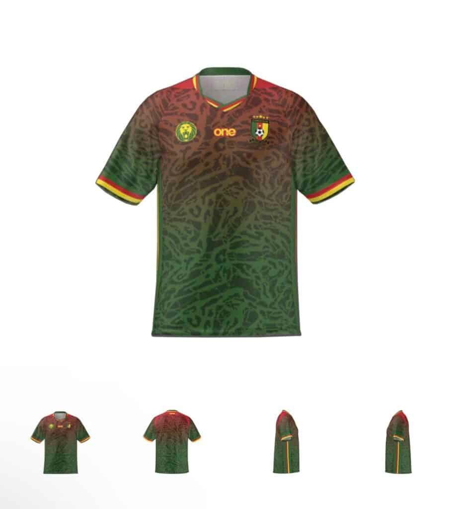 Les nouveaux maillots du Cameroun 