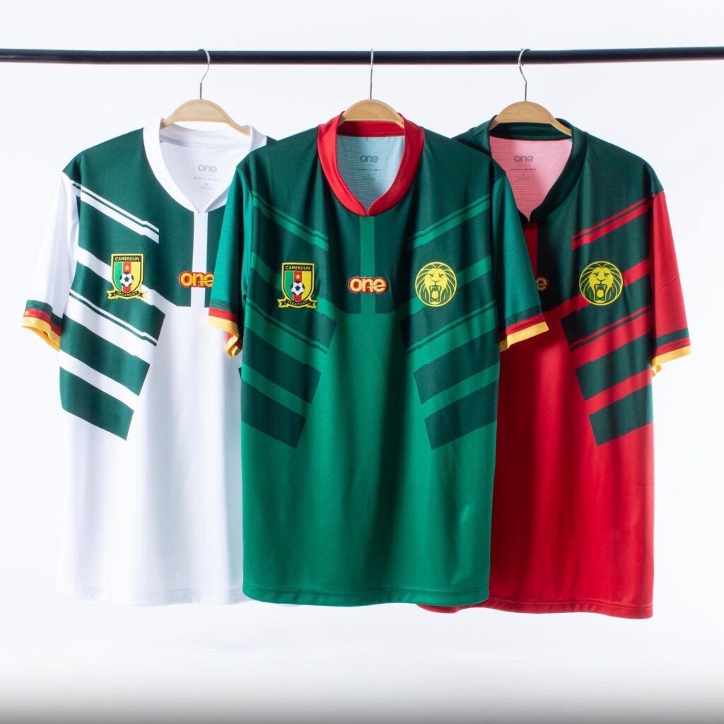 Les maillots 2022 du Cameroun 