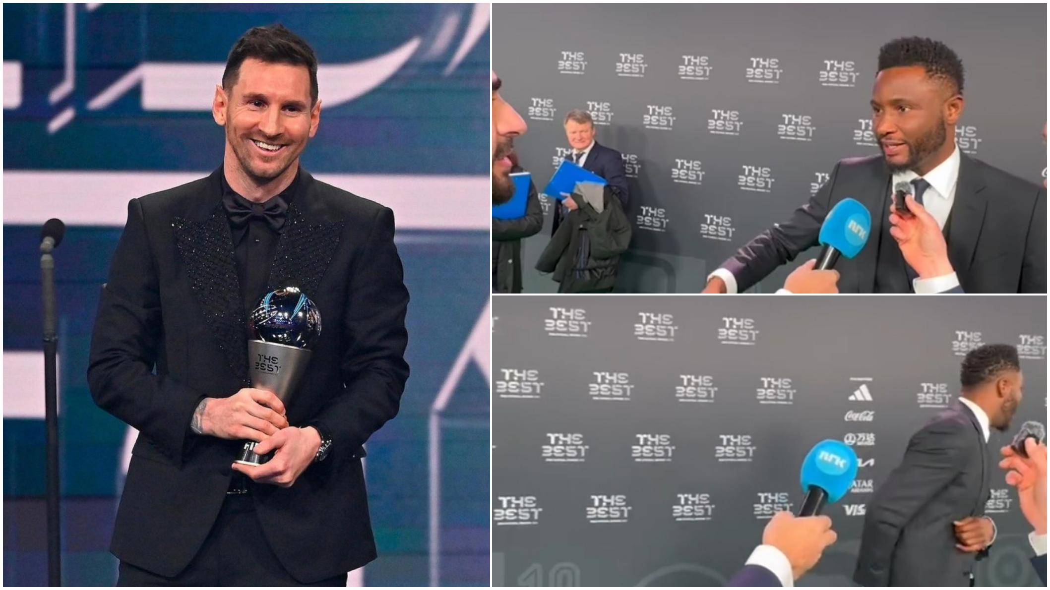 Messi The Best, Obi Mikel en panne d’arguments s’enfuit en pleine interview (VIDEO)