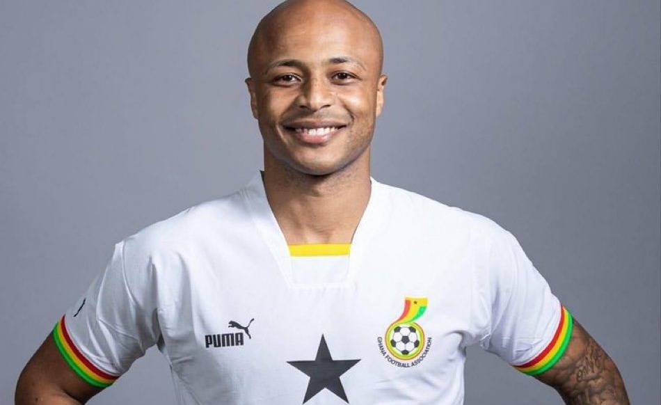 André Ayew avec le maillot des Black Stars