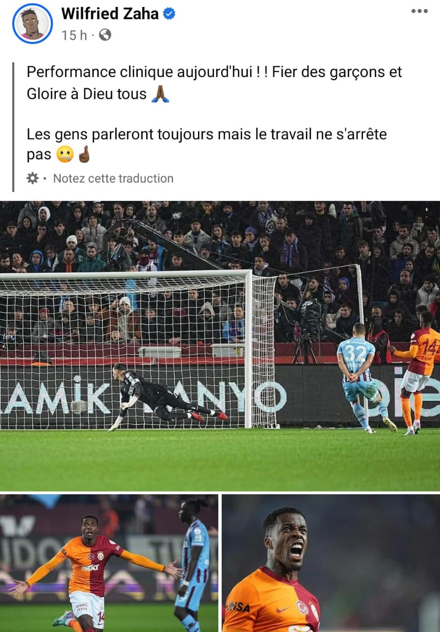 Wilfried Zaha se moque terriblement de Nicolas Pépé