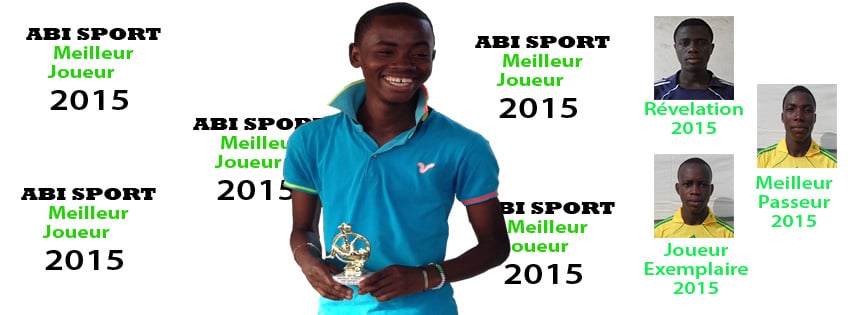 Simon Adingra élu meilleur joueur de l'année 2015 à ABI Sport