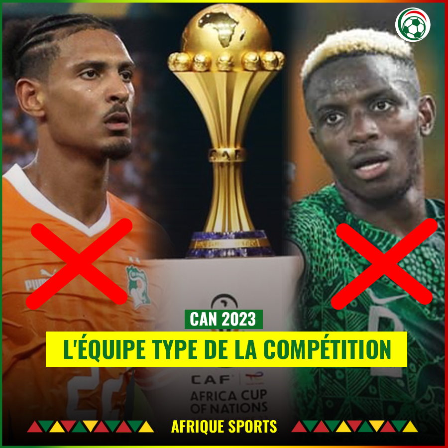 Adingra et Mbemba présents, Haller et Osimhen absents, l’équipe type de la CAN 2023