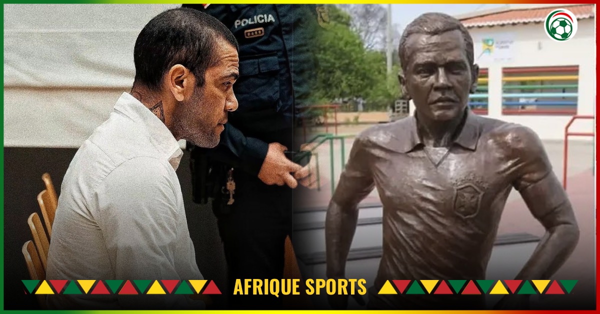 Statue de Dani Alves vandalisée au Brésil !