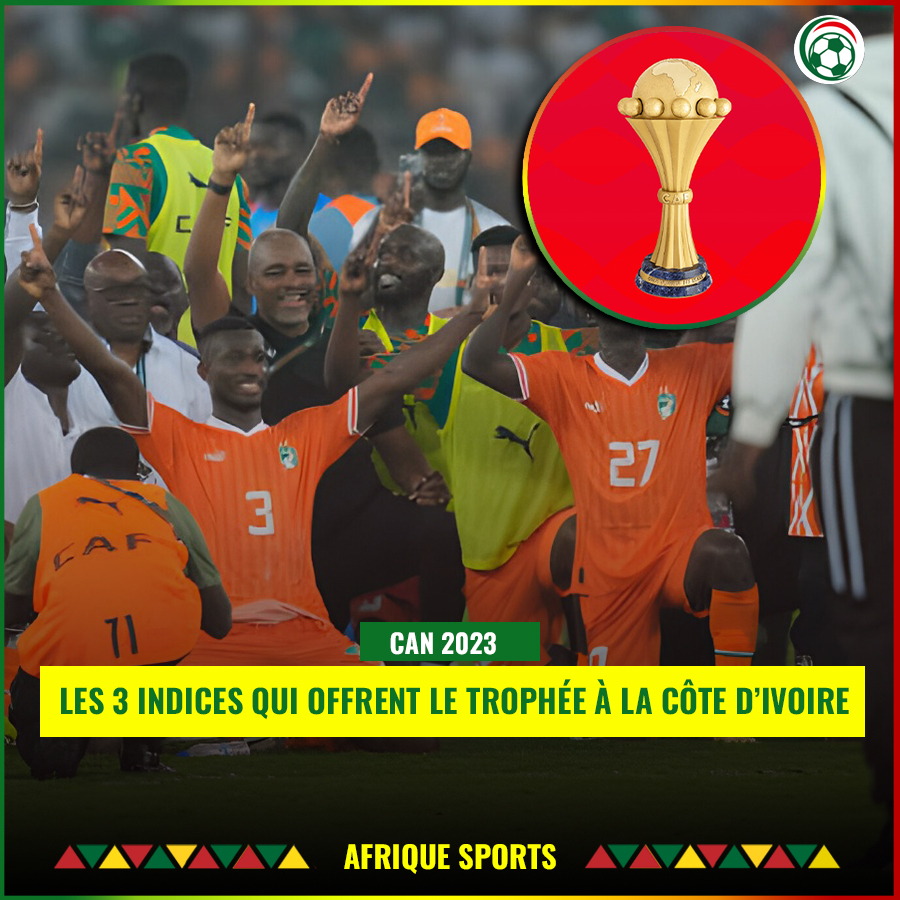 CAN 2023 : Trois (03) indices offrent le trophée à la Côte d’Ivoire