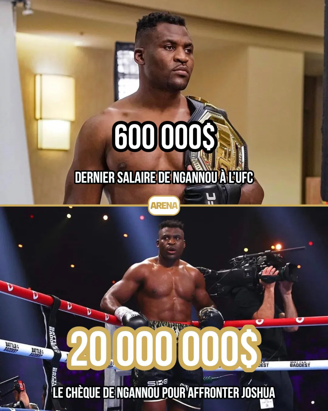Opinion : Ngannou, il se fait taper pour vivre ! 2 Ngannou