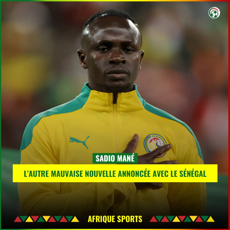  Sénégal : Les prémices d’une mauvaise nouvelle pour Sadio Mané