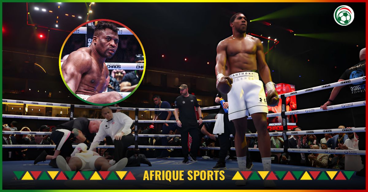 Boxe : La réaction surprenante d’Anthony Joshua après avoir éteint Ngannou au 2e round