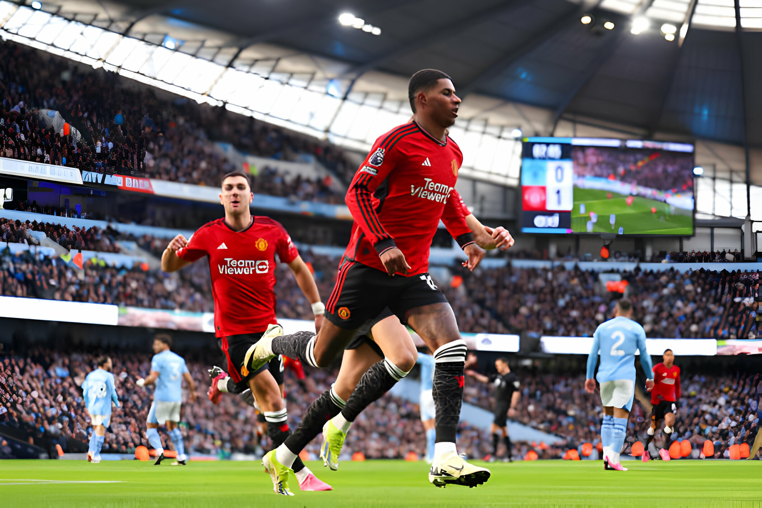 VIDEO : GOLAZO ! Quelle puissante frappe de Marcus Rashford pour l’ouverture du score