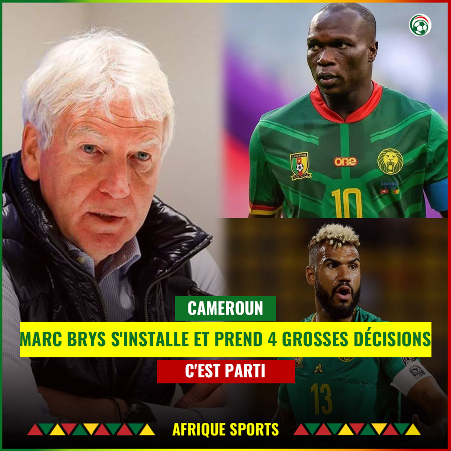 Cameroun : Les 4 premières décisions fortes de Marc Brys