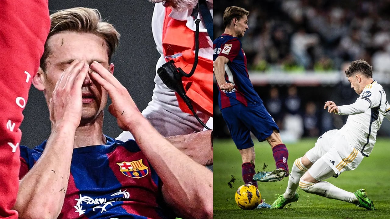 Terrible nouvelle pour Frenkie De Jong après le violent contact avec Valverde dans le Clasico