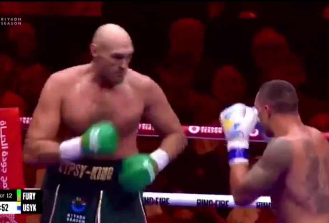VIDEO : L’incroyable show de Tyson Fury en plein combat contre Oleksandr Usyk