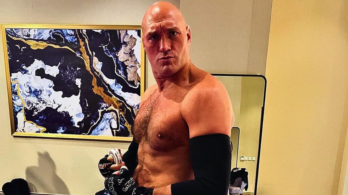 PHOTO : Le physique monstrueux de Tyson Fury à 7 jours de son duel contre Usyk